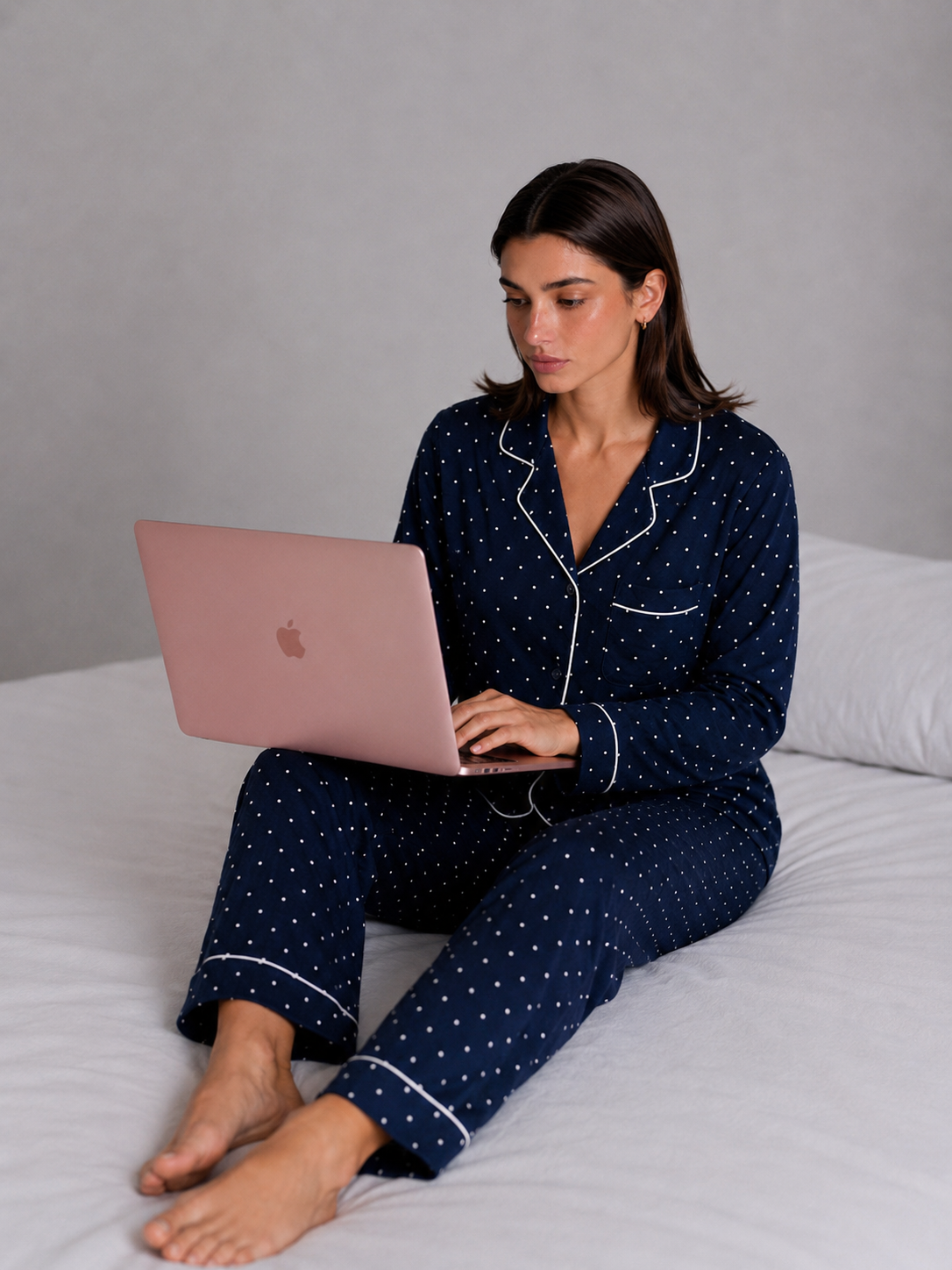 Midnight Polka Modal Pajama Set