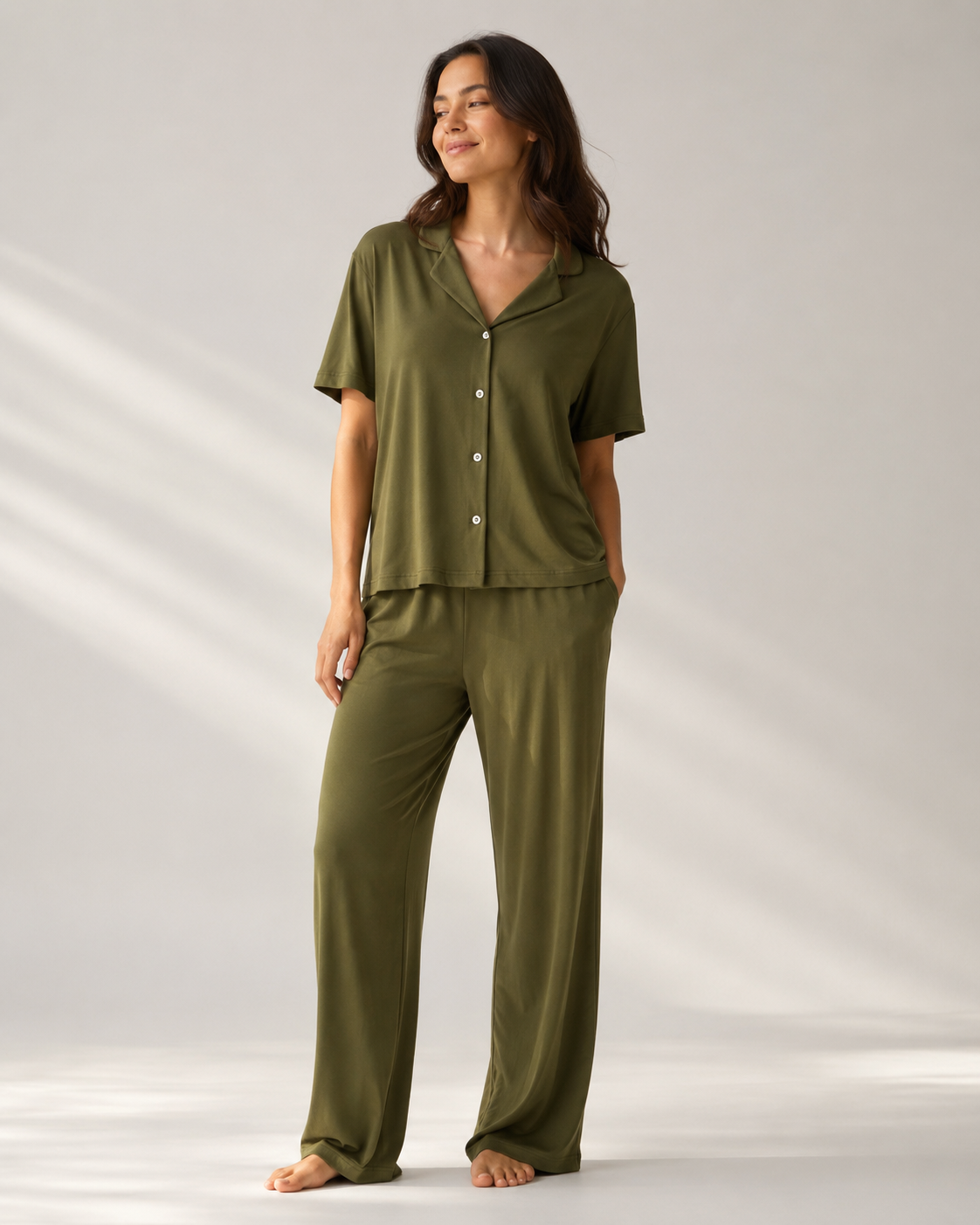 Olive Soft Summer Pajama Set